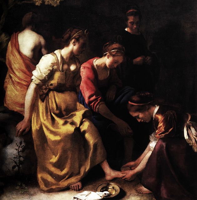 1655: Johannes Vermeer, Diane et ses compagnes, ou Diane et ses nymphes